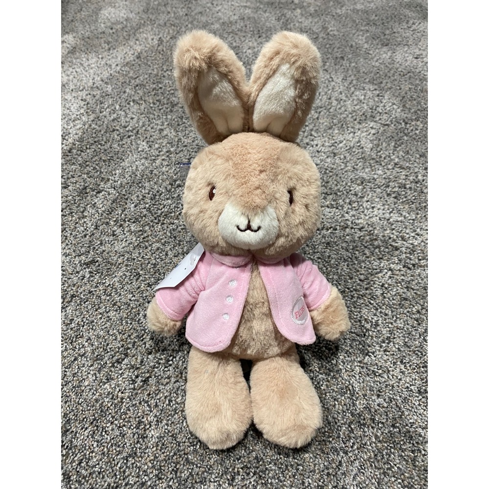 Kids Preferred Peter Rabbit Flopsy Bunny Plush Tan Pink Jacket NWT 2022